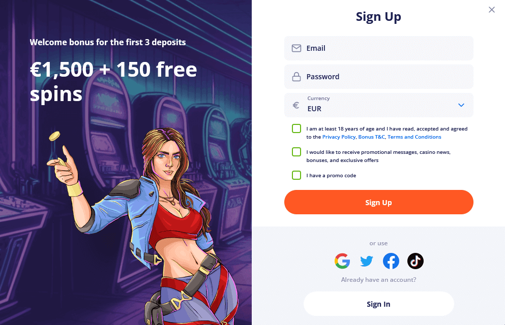 Vulkan Vegas reģistrācija