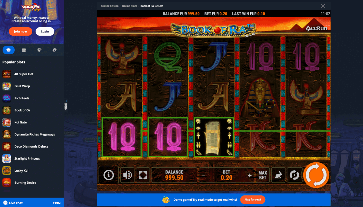 Vulkan Vegas Казино игры