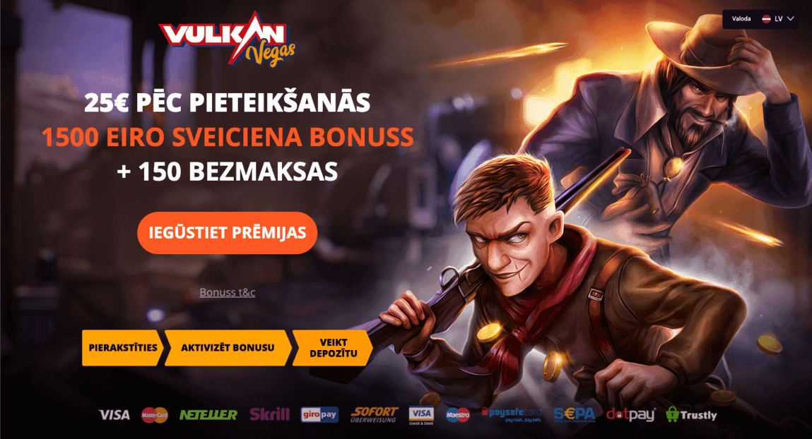 Vulkan Vegas 25 eiro bonuss